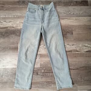 Madewell Perfect Vintage Straight Jean 27 Light Wash Denim